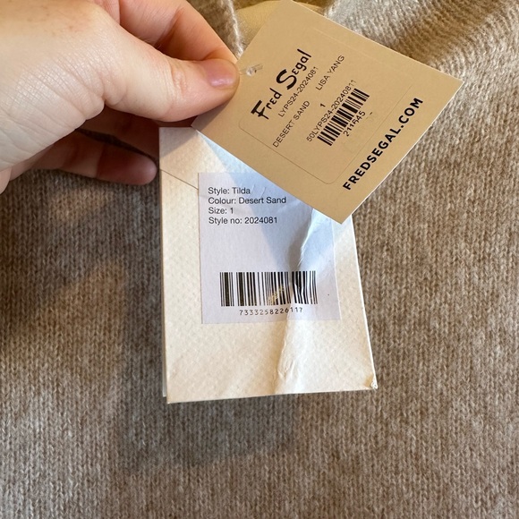 Lisa Yang Tilda Cashmere Vest in Desert Sand - Size 1 - BRAND NEW - Picture 4 of 4
